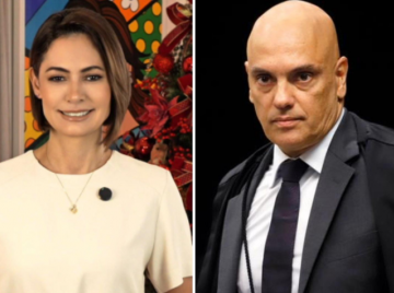 Michelle Bolsonaro chama Alexandre de Moraes de 'irmão em Cristo'