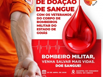 CBMGO realiza campanha de doação de sangue