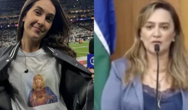 Câmara de Uberlândia rejeita moção contra jornalista por camiseta com referência a Taylor Swift