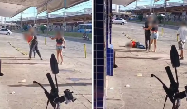 Mulher desmaia após levar soco de homem em calçada de Aparecida de Goiânia