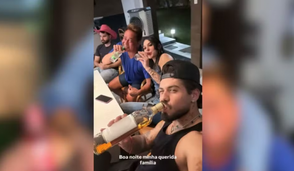 Leonardo, Zé Felipe e Ana Castela aparecem juntos em Goiânia e levantam rumores