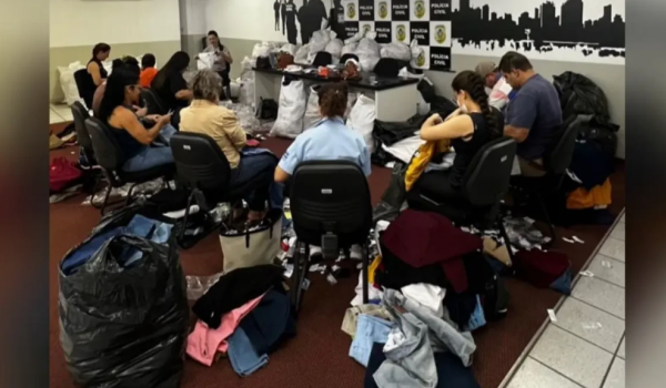 Roupas com marcas falsificadas são doadas a entidade social em Campestre de Goiás