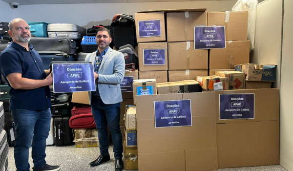 Mais de 2 mil objetos esquecidos em aeroporto de Goiânia são doados à Apae