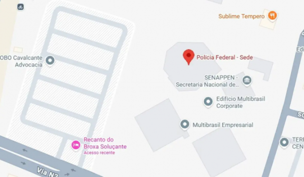 Ponto fictício chamado Recanto do Broxa Soluçante aparece no Google Maps de Brasília
