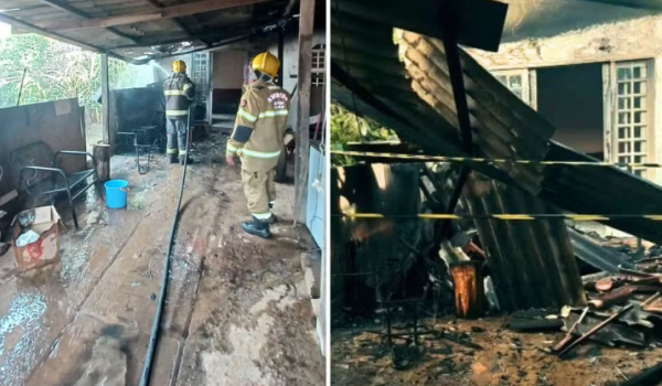 Filho é preso após incendiar casa e colocar em risco a vida dos pais idosos em Luziânia
