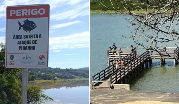 Adolescentes ficam feridos após ataque de piranha no Lago Corumbá, em Caldas Novas