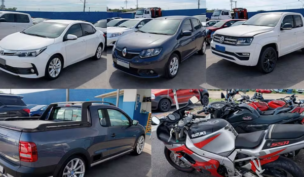 Leilão do TJGO tem 580 veículos com lances a partir de R$ 1,5 mil