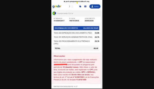Golpe da CNH gratuita usa página falsa e faz vítimas em Goiás