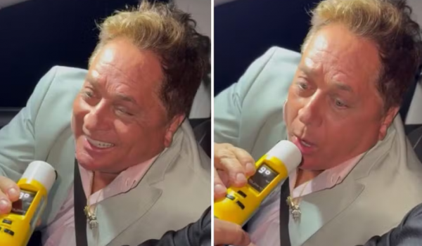 Leonardo faz teste do bafômetro e reação viraliza nas redes