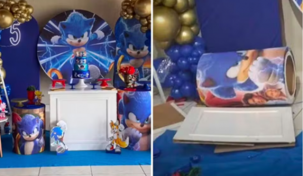 Ex invade festa infantil, destrói decoração com taco e acaba presa em Goiás