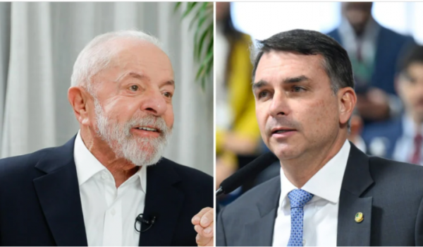 Pesquisa mostra Lula à frente de Flávio Bolsonaro em empate técnico