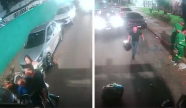 Motorista de caminhão de lixo é agredido durante coleta em Goiânia
