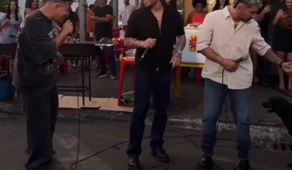Zé Felipe surpreende moradores ao gravar clipe em Goiânia