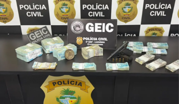 Idoso é preso com mais de R$ 500 mil e pistola em Novo Gama