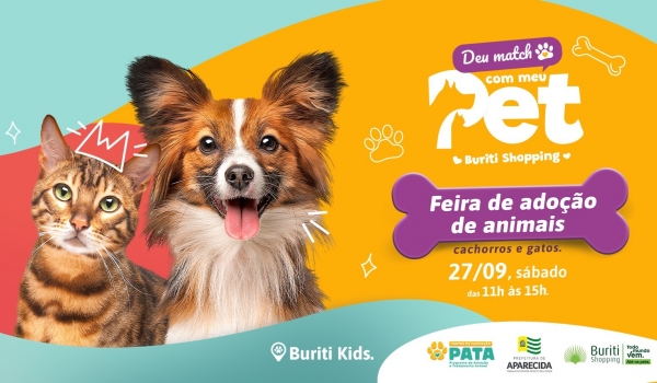 Buriti Shopping promove nova edição da feira de adoção Deu Match com Meu Pet