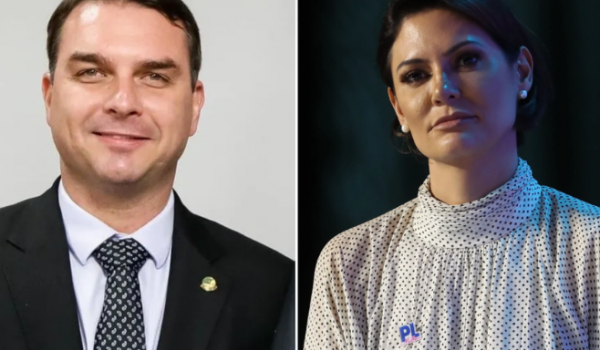 Aliados de Flávio Bolsonaro torcem para que Michelle desista de disputar o Senado pelo DF