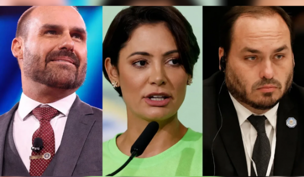 Michelle deixa de seguir Eduardo e Carlos Bolsonaro e amplia crise com filhos do ex-presidente