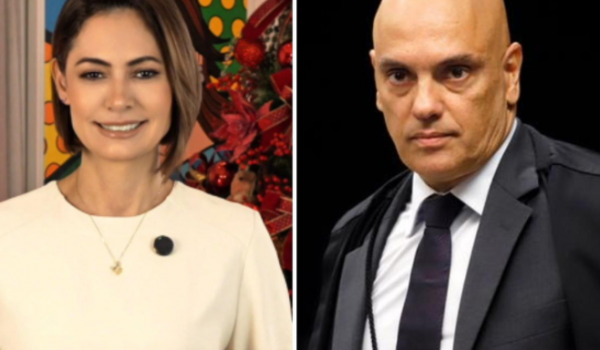 Michelle Bolsonaro chama Alexandre de Moraes de 'irmão em Cristo'