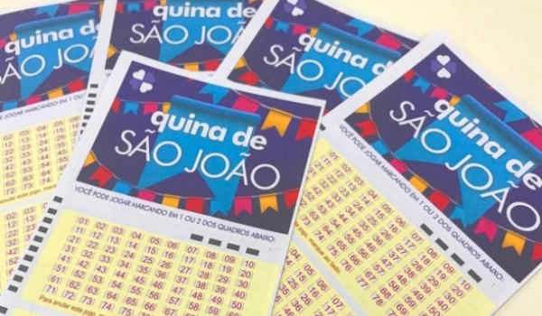 Prêmio recorde de R$ 230 milhões será sorteado na Quina de São João neste sábado (28)