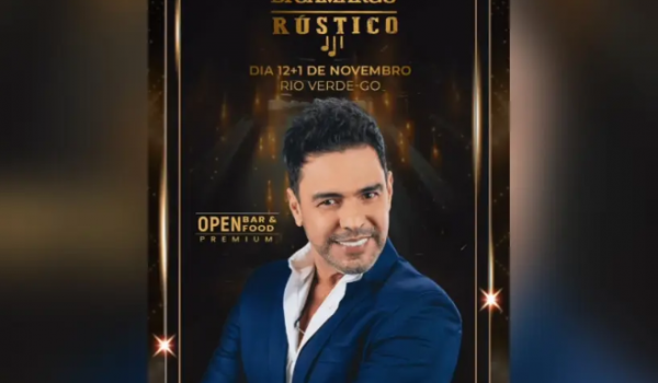 Show de Zezé Di Camargo em Rio Verde é anunciado como 
