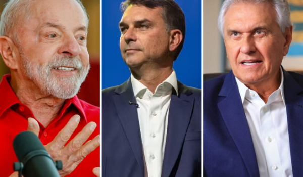 Flávio aparece à frente de Lula no 2º turno, e Caiado empata com presidente, aponta pesquisa