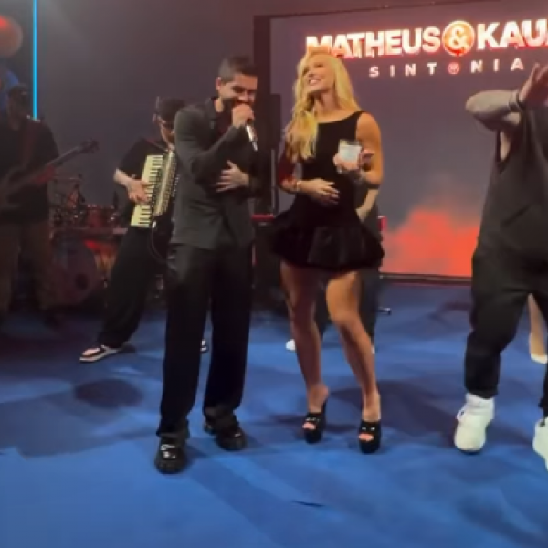 Virginia sobe ao palco durante show de Zé Felipe e interação repercute nas redes