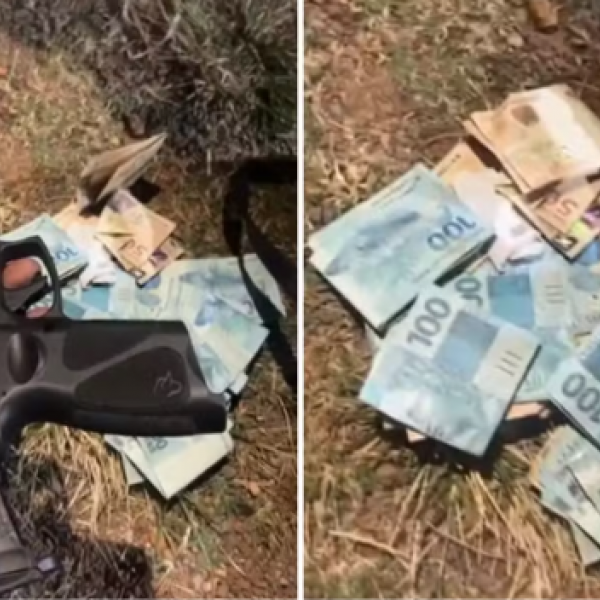 Menina de 11 anos é encontrada com arma, munições e R$ 7 mil em Luziânia