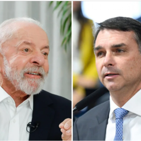 Pesquisa mostra Lula à frente de Flávio Bolsonaro em empate técnico
