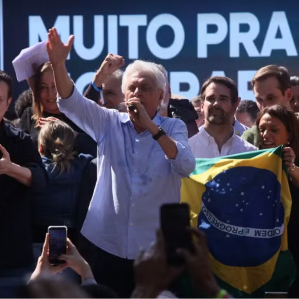 Em primeiro discurso como candidato, Caiado promete endurecer combate ao crime e critica adversários