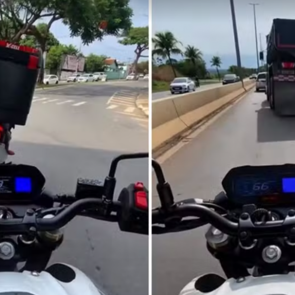 Motociclista imita Todo Mundo Odeia o Chris para mostrar riscos no trânsito de Goiânia