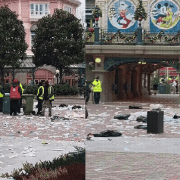 Lixo e protesto quebram o encanto da Disneyland Paris e viralizam nas redes