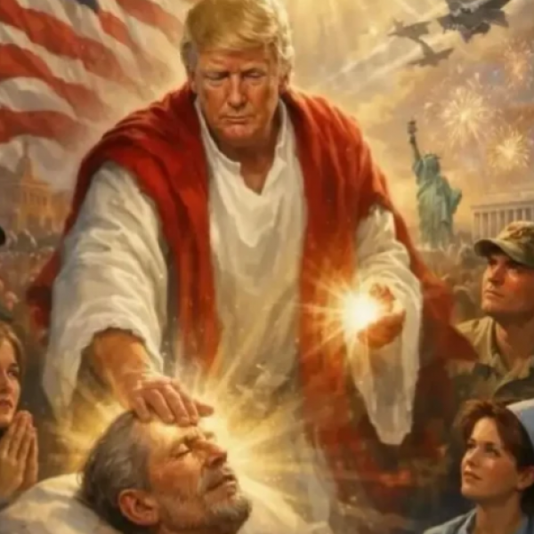 Trump publica imagem como Jesus após atacar papa Leão XIV