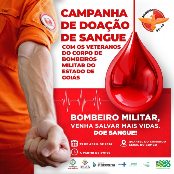 CBMGO realiza campanha de doação de sangue