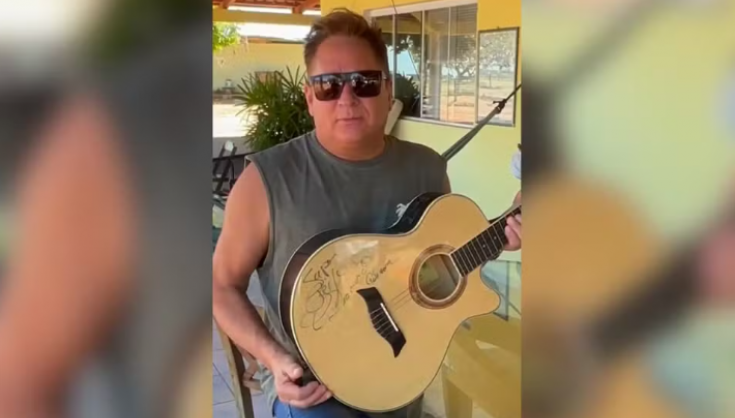 Bezerra e violão autografado por Leonardo serão leiloados em Goianésia