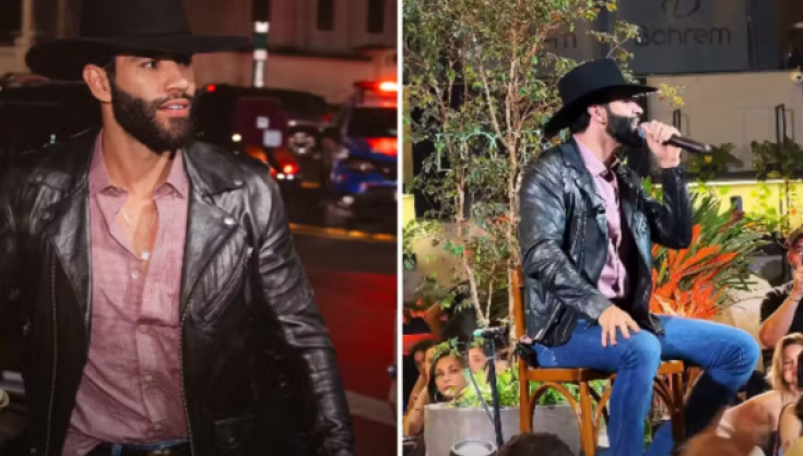 Gusttavo Lima faz show surpresa em bar de Goiânia e agita fãs